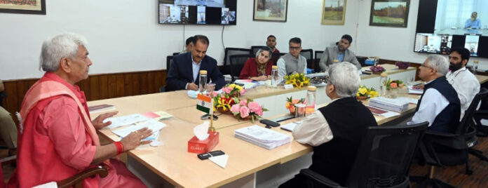 page5-9 LG chairing meeting of Central Committee of JKAACL on Tuesday.