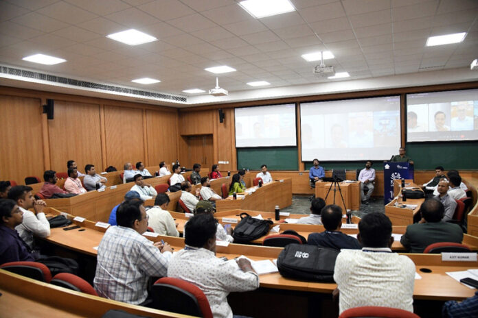 Participants engaged in interactive sessions during Phase I of the Leadership Development Programme for Young Managers organized by IIM Jammu for SAIL executives at Chanakya Classroom. Participants engaged in interactive sessions during Phase I of the Leadership Development Programme for Young Managers organized by IIM Jammu for SAIL executives at Chanakya Classroom.