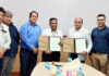 J&K Bank sign MoU with Narayana Hospital under Corporate Salary Package Dignitaries from Narayana Vaishno Devi Speciality Hospital and J&K Bank signing an MoU in Katra on Tuesday.