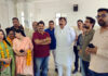 MLA Jammu West, Arvind Gupta during launch of renovation work of Vishwakarma Sabha Hall at Bakshi Nagar on Friday.