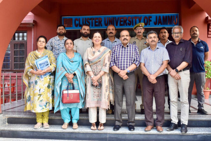 Vice-Chancellor of Cluster University Jammu and others during launch of Design Your Degree Programme.