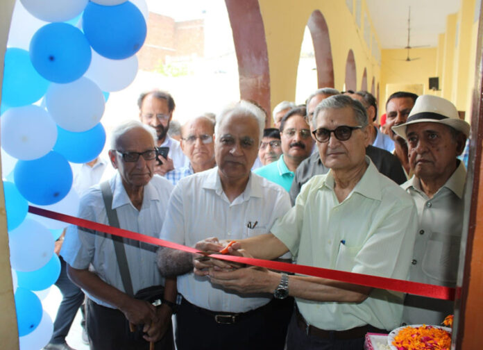Prof (Dr) O P Bhagat and Prof (Dr) Naseeb Digra inaugurating free OPD services at Guru Ravidass Sabha premises in Krishna Nagar, Jammu. Prof (Dr) O P Bhagat and Prof (Dr) Naseeb Digra inaugurating free OPD services at Guru Ravidass Sabha premises in Krishna Nagar, Jammu.