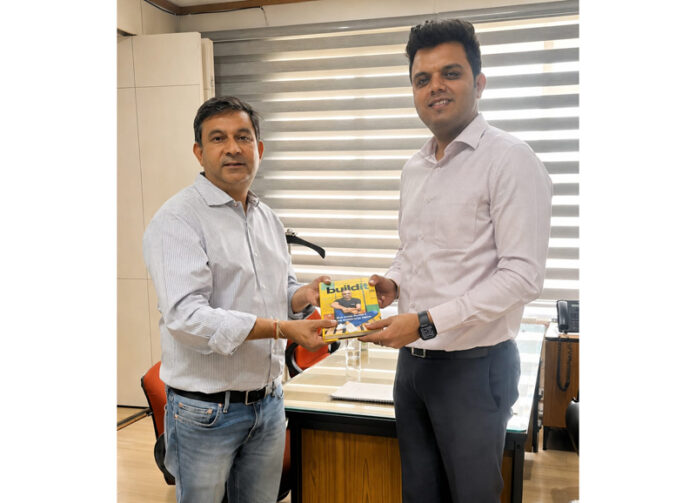 President of J&K Petroleum Dealers Association, Rahul Gupta meeting Mayur Mehta, Territory Manager BPCL on Thursday. President of J&K Petroleum Dealers Association, Rahul Gupta meeting Mayur Mehta, Territory Manager BPCL on Thursday.