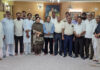 NC functionaries during a meeting in Jammu.