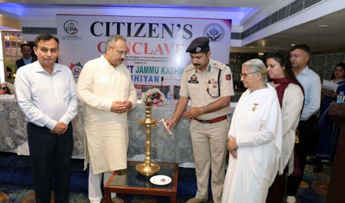 DIG Shridhar Patil inaugurating a Citizen’s conclave at Jammu.
