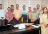 Director School Education Jammu meeting with representatives of private schools.
