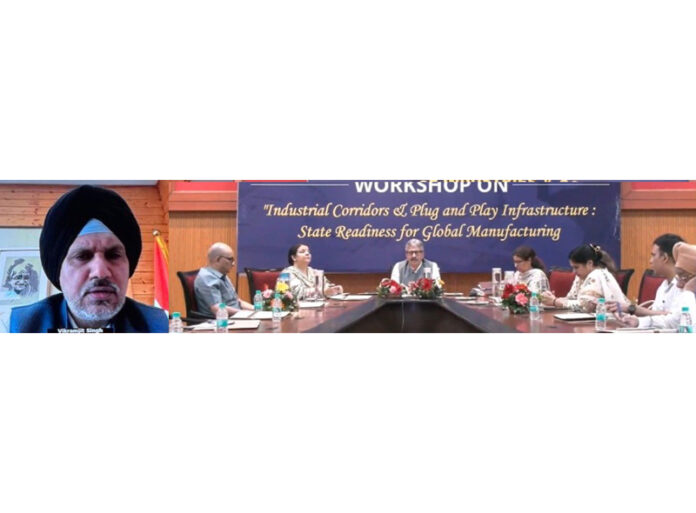 Commissioner Secretary Industries virtually addressing workshop on Monday.
