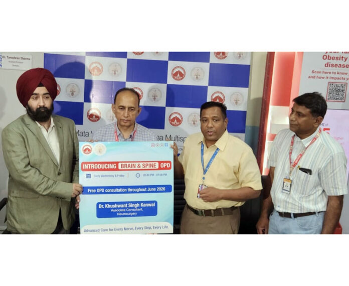 Doctors of SMVDIME during the launch of new services on Saturday. Doctors of SMVDIME during the launch of new services on Saturday.