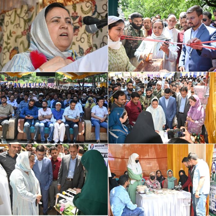 Sakeena Itoo inaugurates mega Job Fair at Malvan Kulgam Sakeena Itoo inaugurates mega Job Fair at Malvan Kulgam