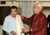 Union Minister Nitin Gadkari Arrives In Srinagar; LG Manoj Sinha Extends Warm Welcome