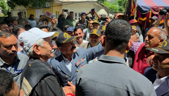 LG Manoj Sinha leading padyatra against drug menace in Kishtwar on Saturday. LG Manoj Sinha leading padyatra against drug menace in Kishtwar on Saturday.