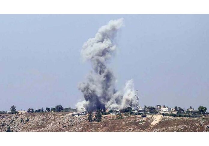 An Iranian radar bombed by US.