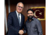 Dr Varun Suthra meeting TVF President Mehmet Akif Ustundag during his visit to Turkey.