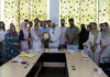Prof Shakil Ahmad Romshoo, VC IUST felicitating Ghulam Abbas in a function held on Tuesday.