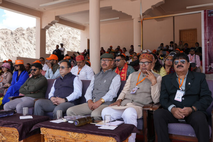 Chief Secretary Ladakh Ashish Kundra and other dignitaries during Sindhu Darshan Festival at Leh.