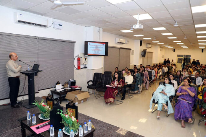 Principal GMC Jammu, Dr. Ashutosh Gupta addressing a CME in Jammu on Tuesday. Principal GMC Jammu, Dr. Ashutosh Gupta addressing a CME in Jammu on Tuesday.