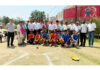 Athletes posing along with dignitaries during the event in Udhampur.