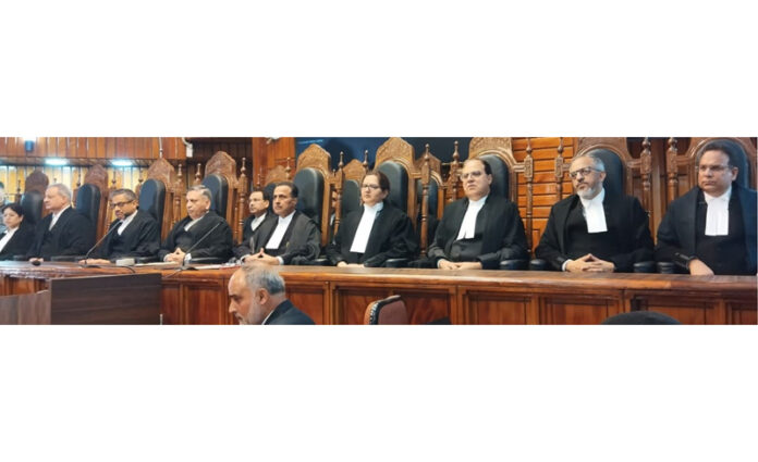 Judges during Full Court Reference held on Monday.