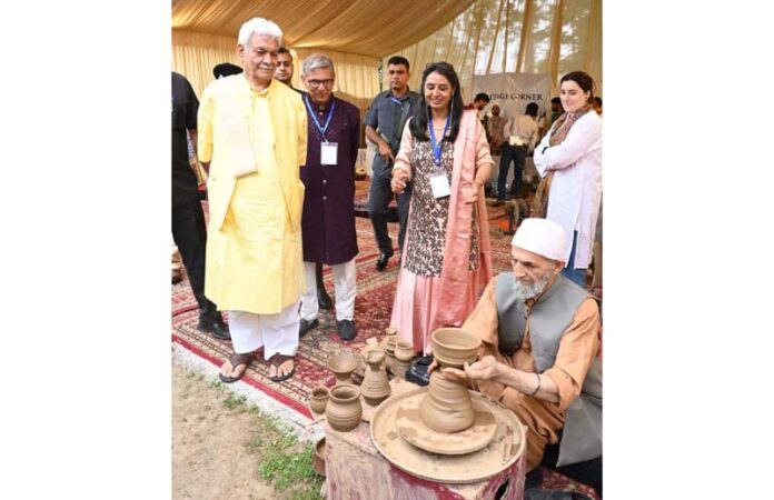 LG attending Rang-e-Kashmir Cultural Festival on Thursday.
