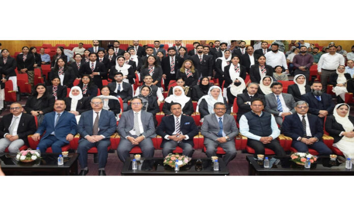 Justice Arun Palli and other dignitaries during a training programme at Srinagar on Saturday. Justice Arun Palli and other dignitaries during a training programme at Srinagar on Saturday.