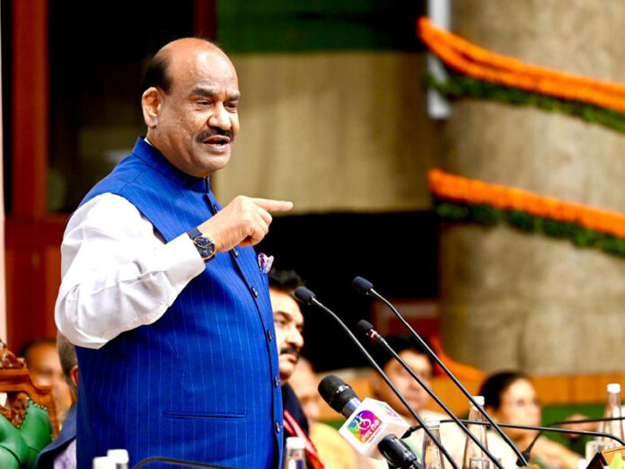 LS Speaker Om Birla delivering inaugural address at CPA India Region Zone-II (North Zone) Conference at Haryana Legislative Assembly in Chandigarh.